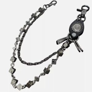 23" Strong Leash w/ Dice Thick Wallet Biker Trucker Jean Key Chain Hip Hop